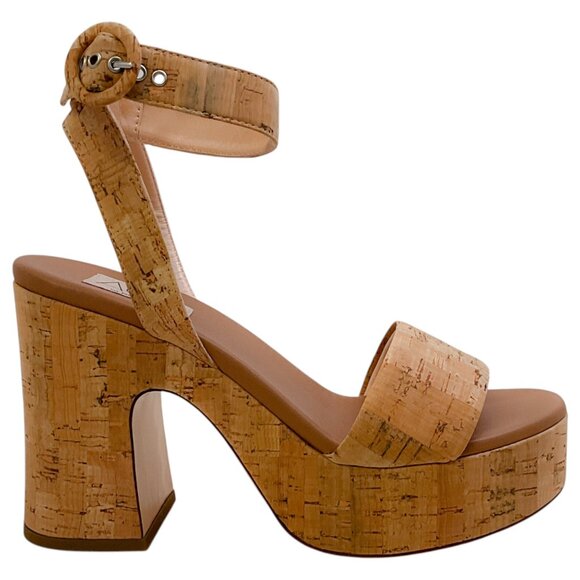 AGL Natural Cocoa Siesta Summer Cork Wedge Sandals - Picture 2 of 8